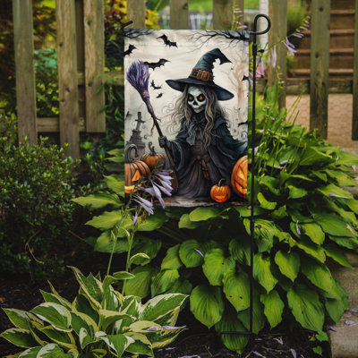 Double Sided 15.5'' H x 11.25'' W Polyester Halloween Garden Flag