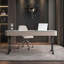 Light Luxury White Sintered Stone Desktop Office Desk-1448005986