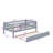 Rustic Wooden Daybed With Underbed Trundle And Protective Fence-Style Guardrails-541746097