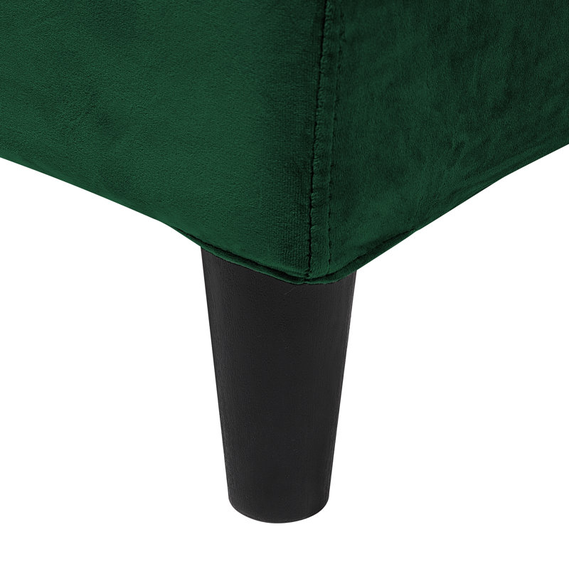 Xzavier Upholstered Bed, Super King (6'), Emerald Green