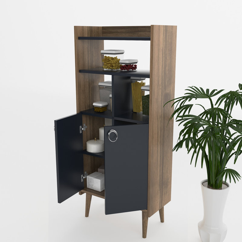 Gosnells Kitchen Pantry, Anthracite/Walnut