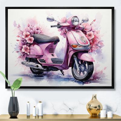 Scooter rose, fantaisie florale I