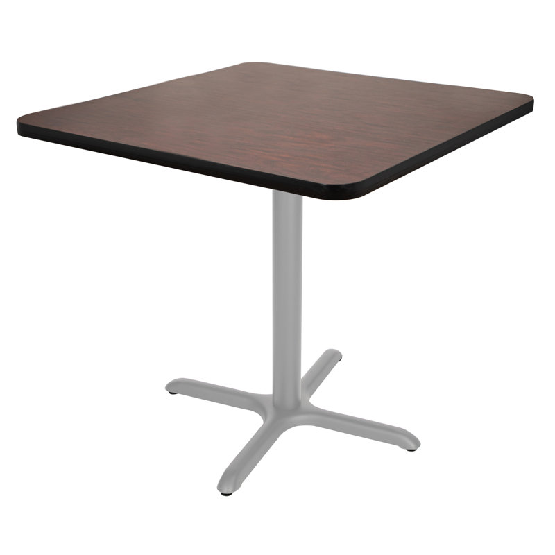 Table basse Bennet, H 30 po x L 36 po x l 36 po, Gris, Acajou
