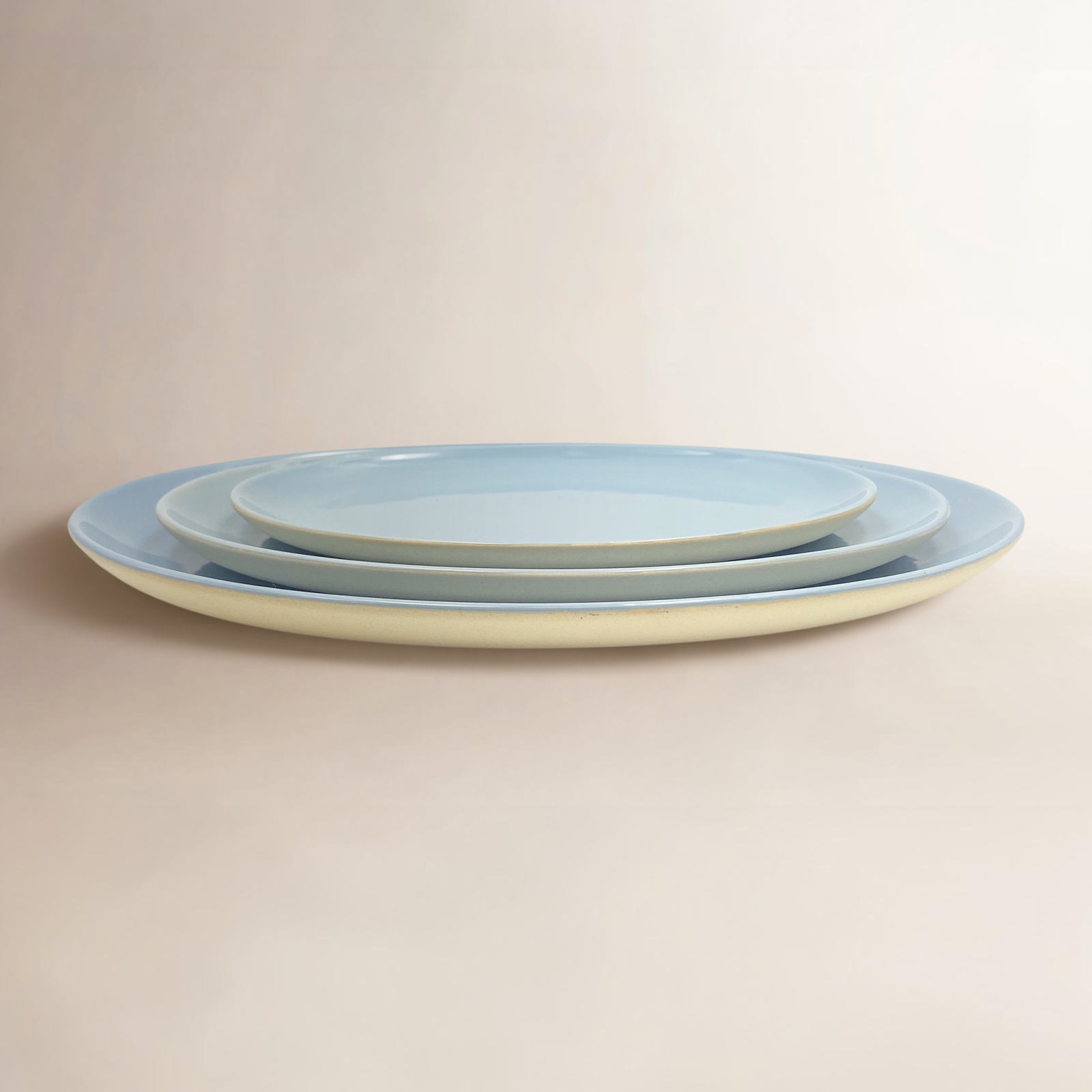 Shell Bisque XL Porcelain Platter, Blue