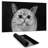 Watching cat - 14.00"x24.25" Desk mat