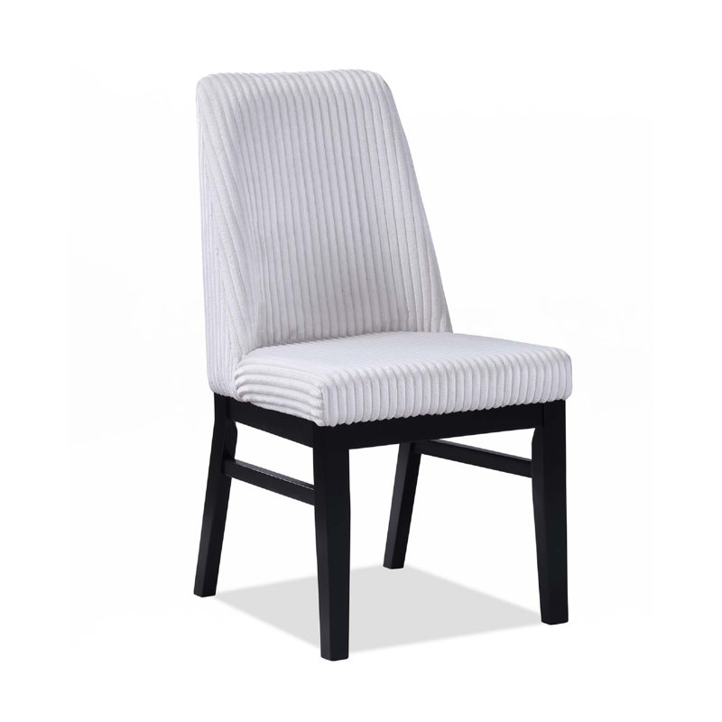 Chaise rembourrée 2pc, Blanc