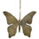 Ornement papillon, chaîne en jute or antique 4 po