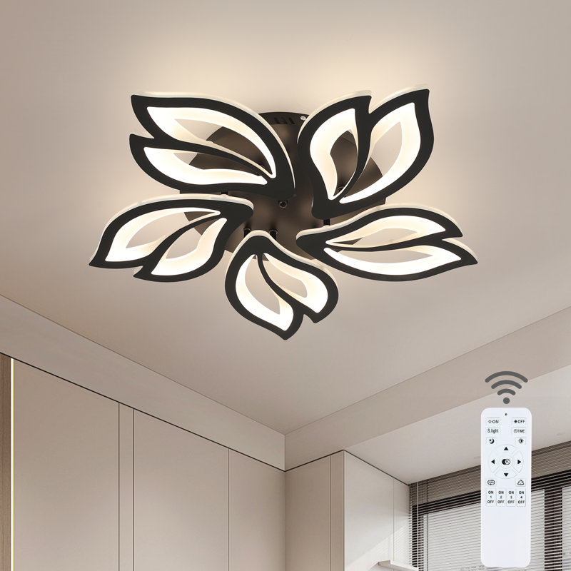 Floral 5-Light 60cm LED Ceiling Light with Remote