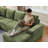 Pull-Out Sofa With Storage Chaise, Upholstered Couch-406229591