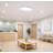 Ideal - 32'' Oval LED Flush Mount - Satin Nickel