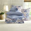 Ensembles de literie en polyester doux, très grand californien floral bleu pour maison moderne