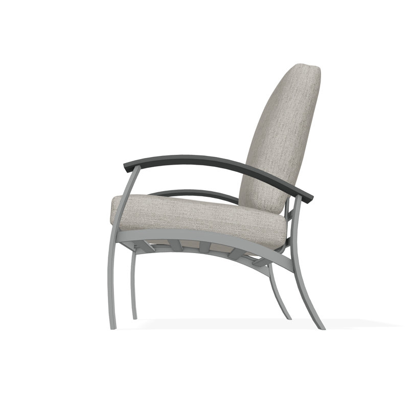 Belle Isle Outdoor Lounge Chair, Huskie, Graphite