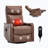 Heat Massage Manual Recliner Chair With Rocker And Swivel-2128909812