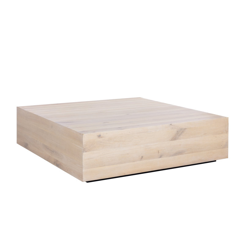 Table basse Frezco - carré - chêne clair - brun
