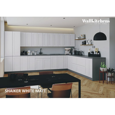 Cuisine complète classique WALLKITCHENS FK-REGAL de 156 po x P 127 po x H 83 po en panneau de fibres à densité moyenne 