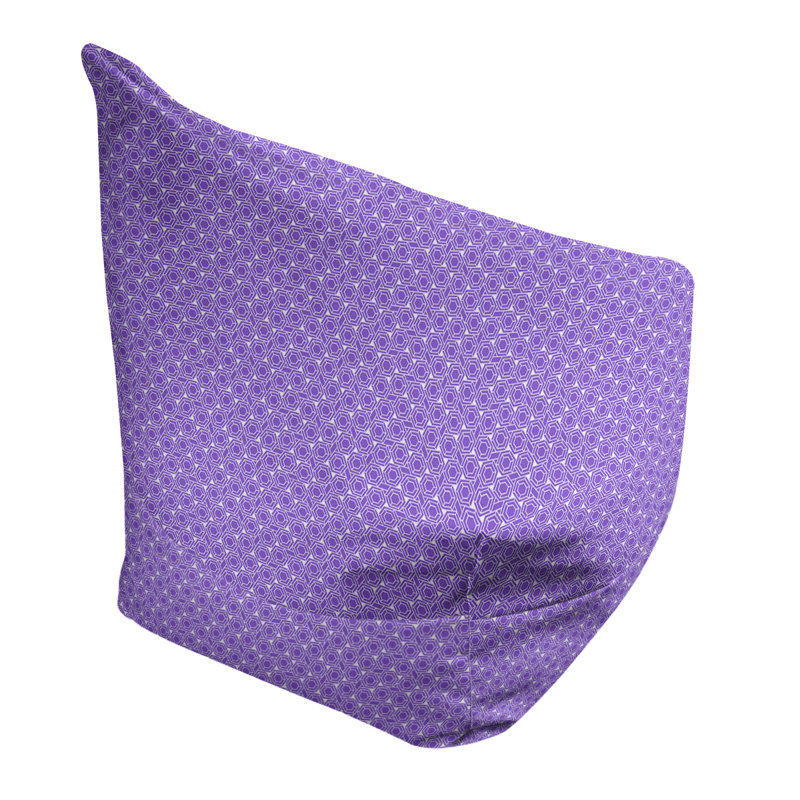 Sac de pois Leffel, H 27 po x l 30 po x P 25 po, Housse de pouf, Lilas