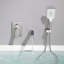 Ensemble de robinet de baignoire avec douchette à main avec valve brute-78602090
