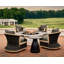 Bellevue Outdoor Teak Swivel Lounge Chair