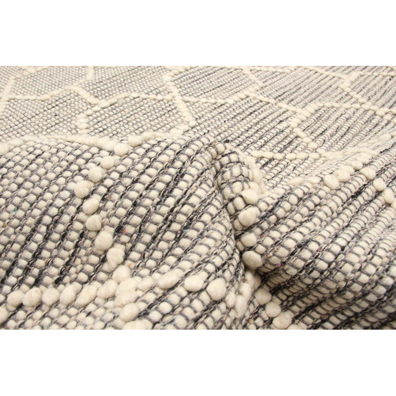 Tapis gris rectangulaire unique 5 pi 0 po x 7 pi 11 po Kaisie