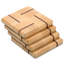 Maple and Lace Wood Coasters End Grain with Base