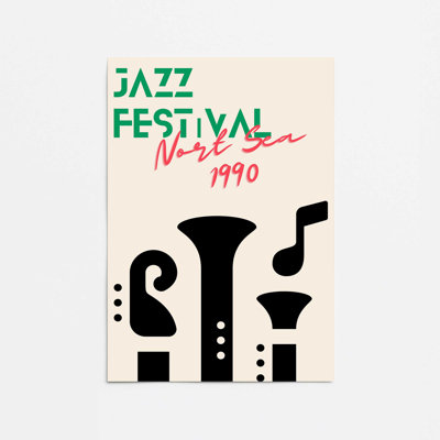 Jazz Festival 1990, affiche imprimée