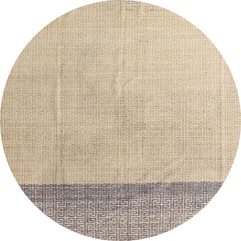 Tapis abstrait moderne 4547, Rond 5 pi