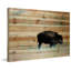 Reproduction d'art sur bois de pin naturel, Zumpikar The Buffalo Knows-339377741