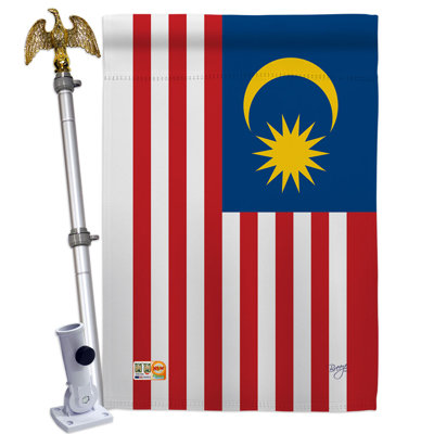 Double Sided 40'' H x 28'' W Polyester Flag Set