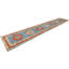 Tapis oriental unique tribal 3X14 bleu