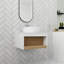 Meuble-lavabo flottant simple 24 po avec comptoir en céramique-434177785-436164163