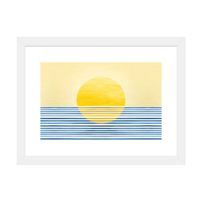 Sunset II-impression d’art graphique abstraite