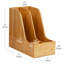 Rangement de fichiers vertical Mind Reader, organisateur de bureau, porte-revues, bureau, bambou, L 6 po x l 11 po x H 10 po, brun