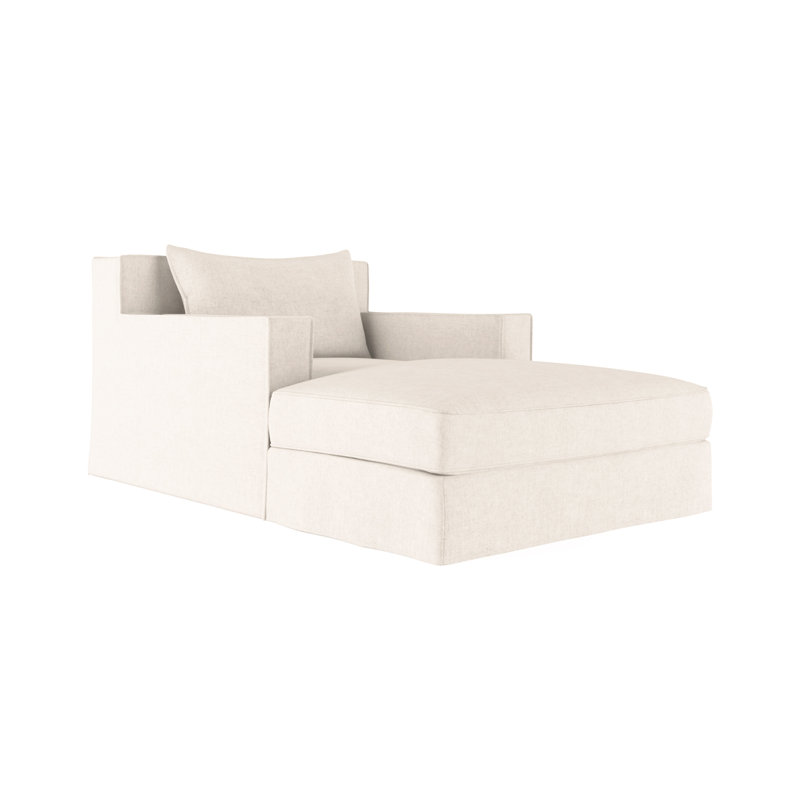 Mulberry Chaise Lounge, Ebony, Vintage Leather Graphite