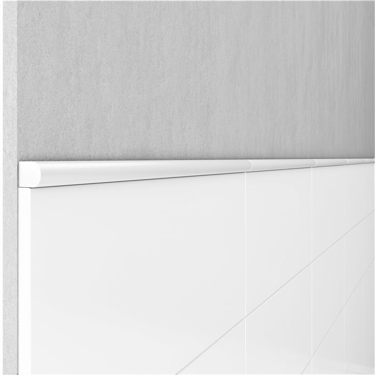 Niche Tiles Custom Metallic Pewter Nickel 1/2 in. x 12 in. Matte Metal  Pencil Liner Wall Tile Trim (5 Linear Foot/Case) A0055PWT000 - The Home  Depot