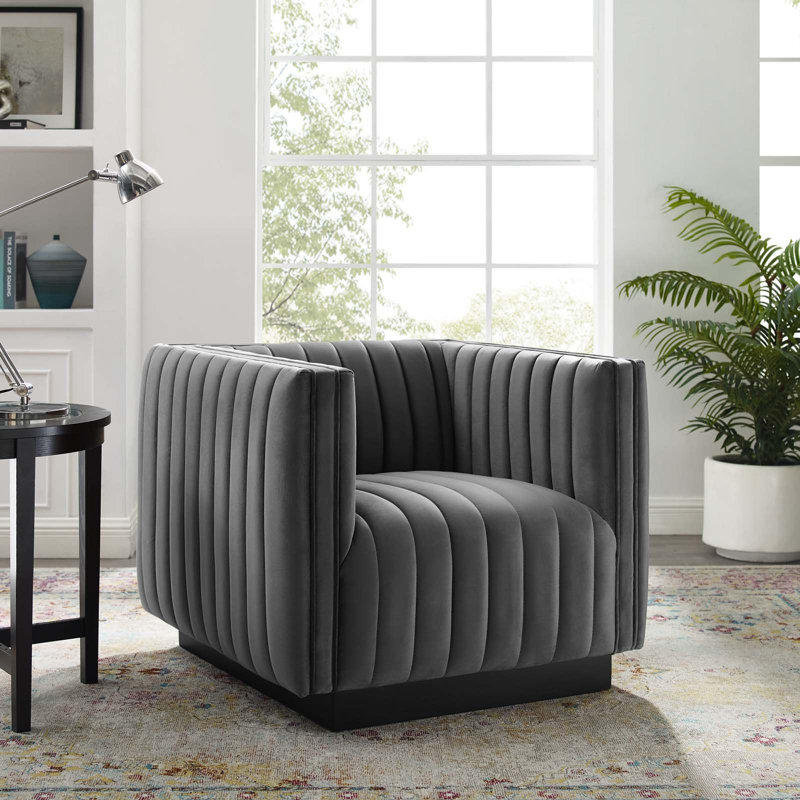 Fauteuil Modway Conjure, Gris