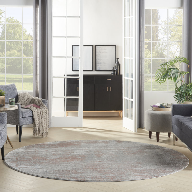 RUSTIC TEXTURES - Area Rug, Round 5'3"