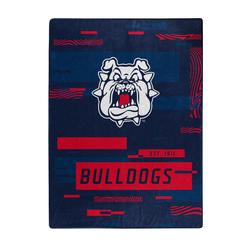 Throw Blanket, Blue/Red, Fresno State Bulldogs