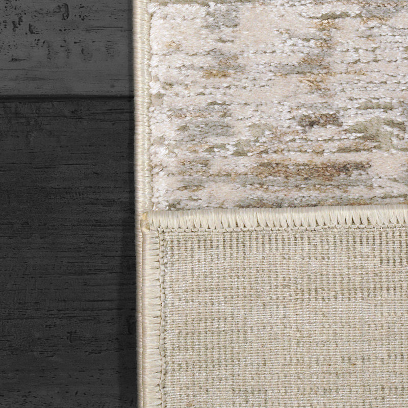 Tapis ivoire / gris Lana, Rectangle 2 pi x 3 pi 11 po
