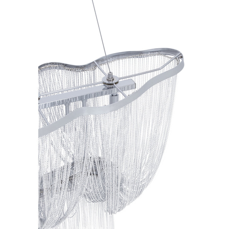 Crichton 6 - Light Silver Bowl Pendant