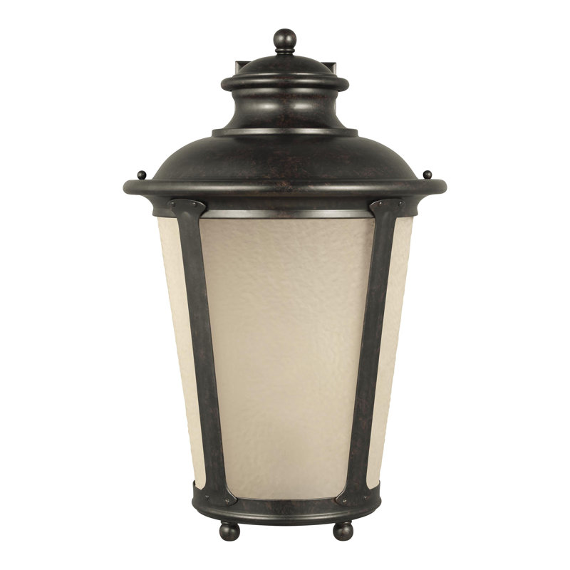 Cape May Extra Large One Light Outdoor Wall Lantern from Generation Lighting , Burled Iron, No