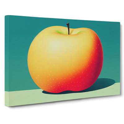 Single Apple Fruit Vol.2 - Wrapped Canvas