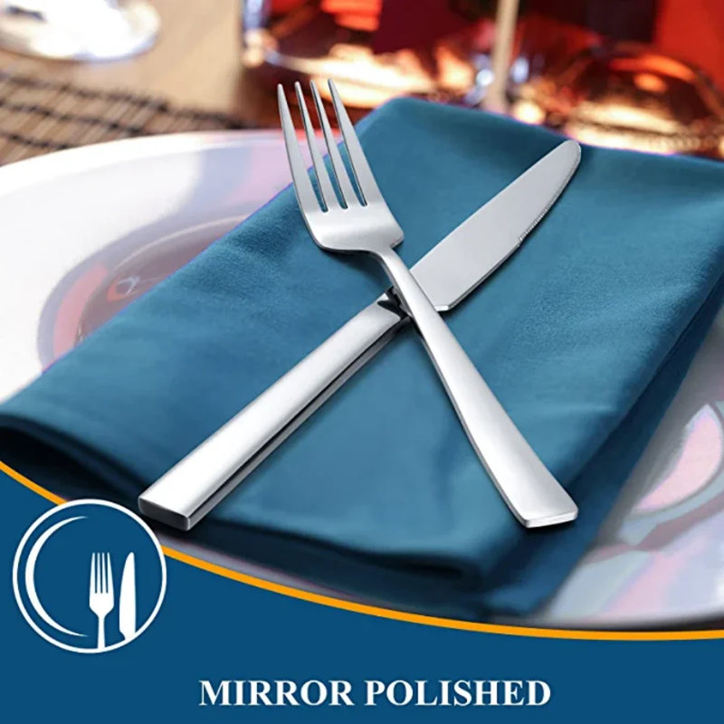 Latitude Run® Stainless Steel Flatware Set - Service for 12