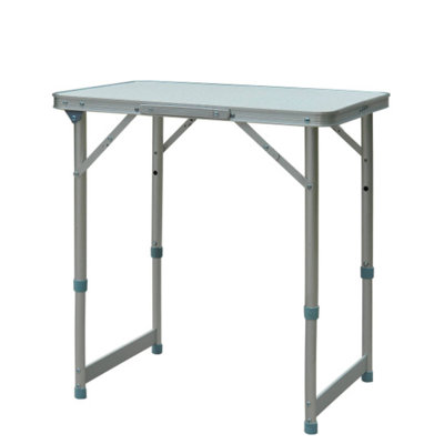 Outsunny 23" Folding Camping Table, Portable Lightweight Height Adjustability Handle
