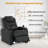 Dual Power Top Grain Leather Home Theater Recliner with USB & Type-C Charging Ports-423514615