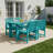 Rectangular HDPE Outdoor Dining Table With Umbrella Hole-1771815239