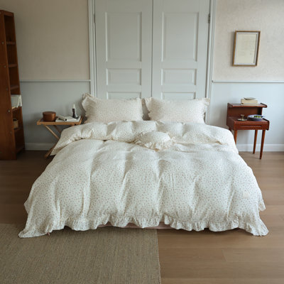 Ensemble de housse de couette minimaliste en mousseline de coton pour enfants (sans taies d'oreiller)