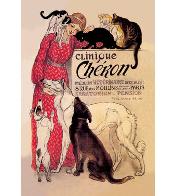 «Clinique cheron», Theophile alexandre stevelen, publicité rétro