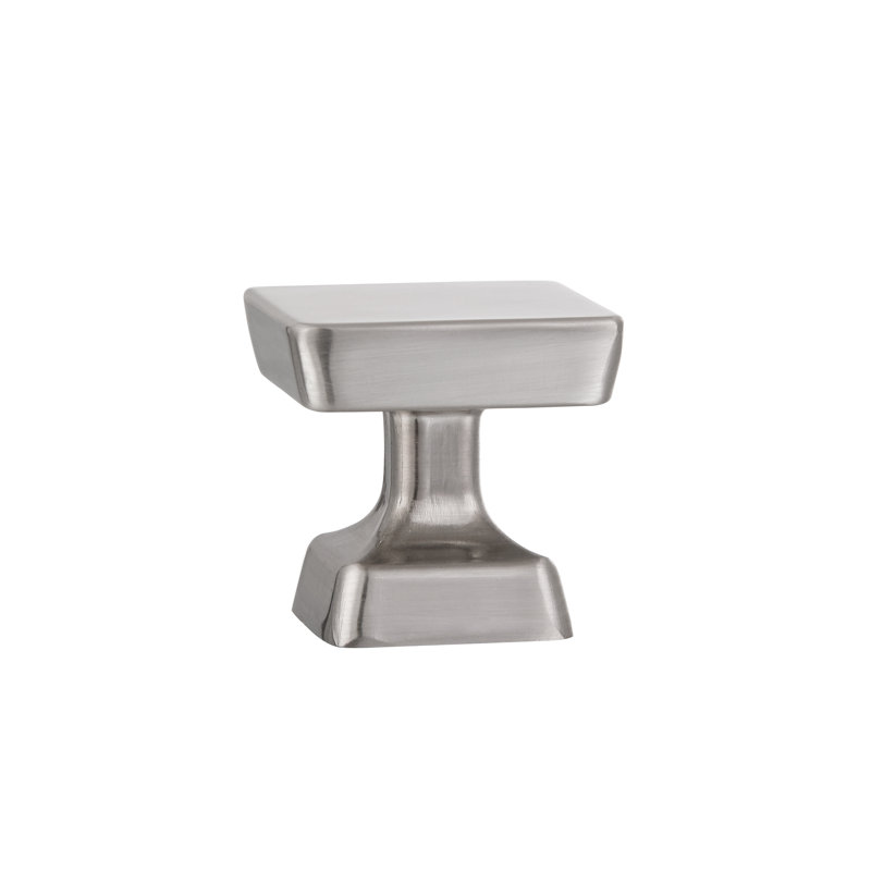 Utopia Alley Bergen Cabinet Ring Pull Knob - Decorative Cabinet Drop Pull Knobs For Cabinets And Drawers - Vintage Cabinet Hardware With Hand Finished Brushed Nickel - Metal Drawer Pull Knobs 1.16" (Set Of 10)