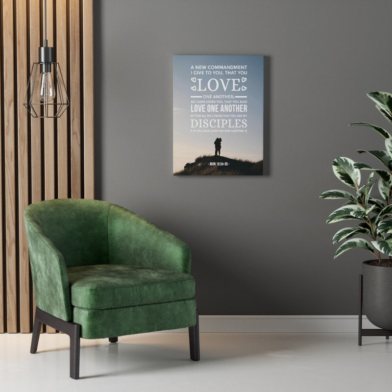 Love One Another - Wrapped Canvas Print, 61cm H x 46cm W