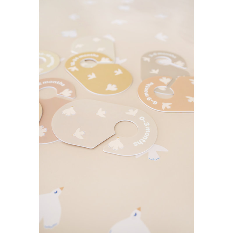 3 séparateurs de garde-robe pour 3 bébés (nouveau-né à 24 mois) - paquet de 8, Motif d'oiseau